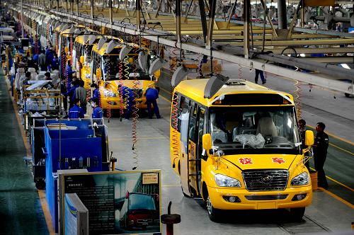 河南宇通加大專用校車生產(chǎn)