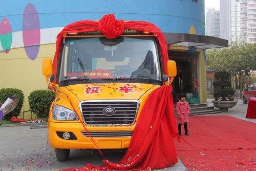 惠安首輛大鼻子專用校車落戶幼兒園(圖)