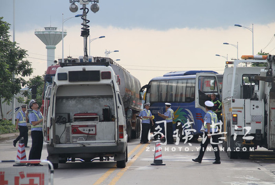 麻章舉辦交通事故應急救援演練