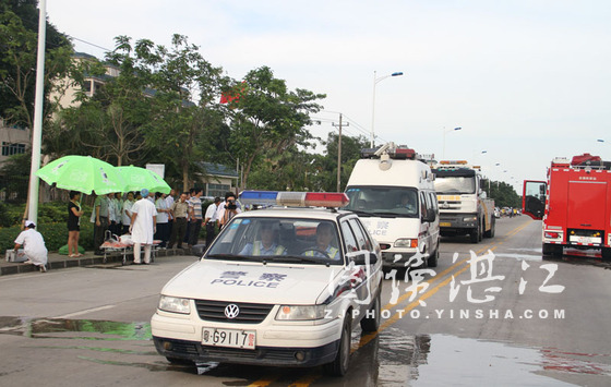 麻章舉辦交通事故應急救援演練