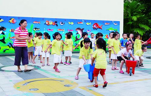 小朋友們在幼兒園快樂成長。（鄭偉明 陳志毅 攝）