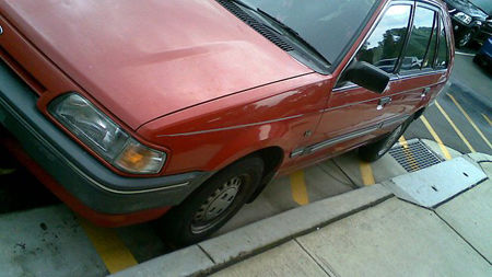 美國女子因開車上人行道被判佩戴“傻瓜”標志