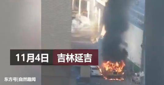 司機(jī)怕天太冷打不著火 竟在車上用明火取暖瞬間被燒成空架