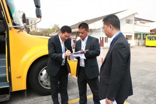 東南汽運攜手蘇州金龍開展校車安全技能大比武