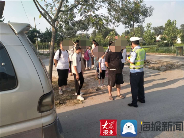 惠民交巡警查獲多起非法接送學生的“黑校車”