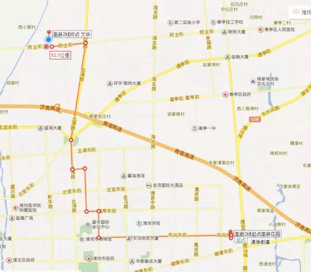 濰坊文華國際小學新增8條校車線路 濰坊文華國際小學新增8條校車線路