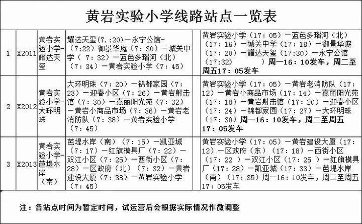黃巖本周開通三條校園公交專線!快來看看是哪里 黃巖本周開通三條校園公交專線!快來看看是哪里