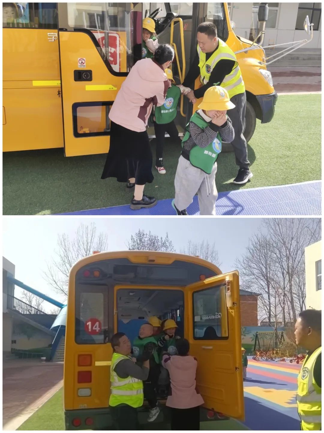 生命至高無(wú)上,安全責(zé)任為天 唐縣浩正公司校車安全演練 圖片