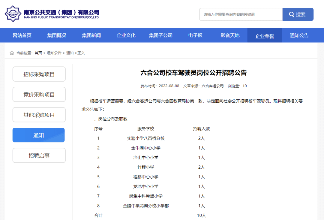 10名！六合招聘校車駕駛員啦！